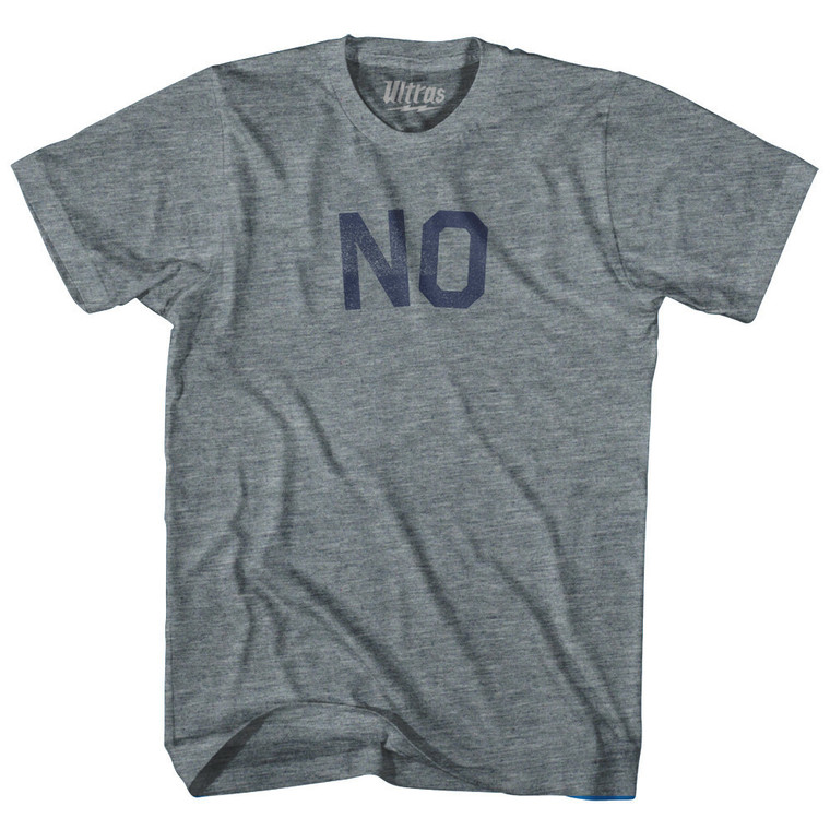 NO T-Shirt - Athletic Grey Tri-Blend - XS - Final Sale - M8