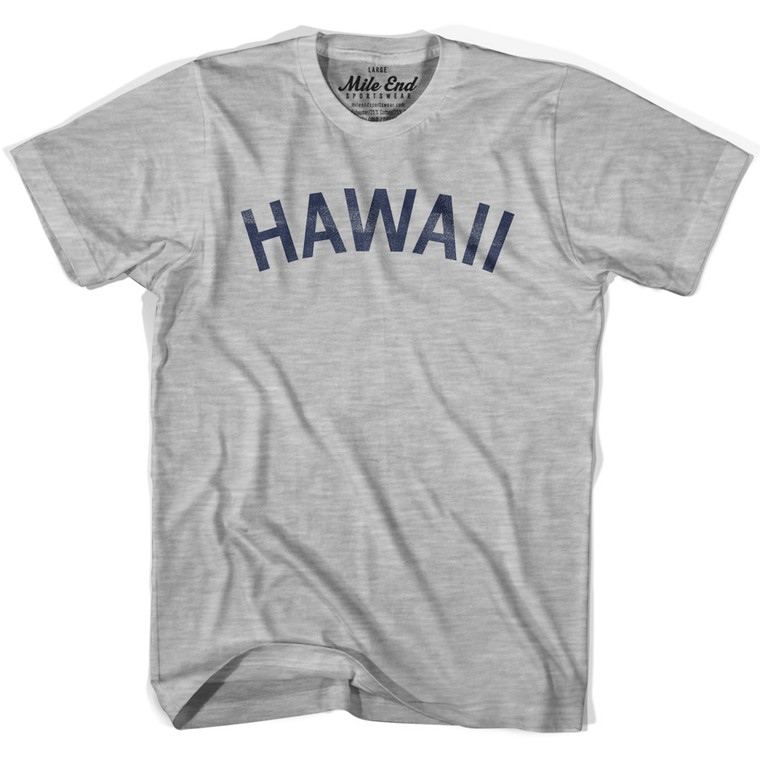 Hawaii Cotton T-Shirt - Grey Heather - Large - Final Sale - M10