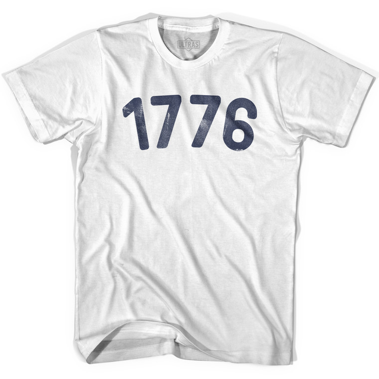1776 Year Celebration Cotton T-Shirt - White - XL - Final Sale - M11