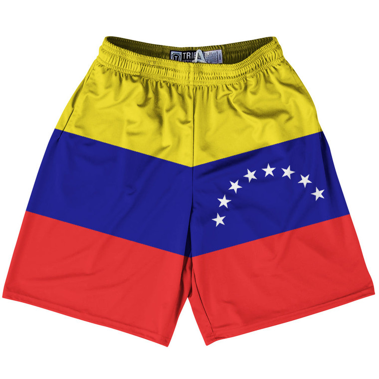Venezuela Country Flag Lacrosse Shorts Made In USA - Venezuela Flag Color