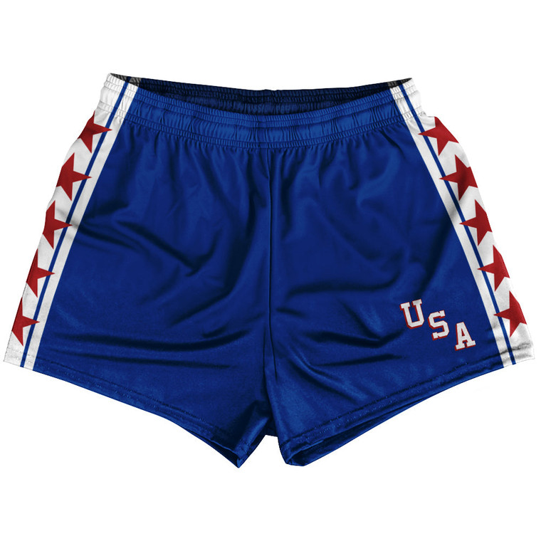 USA Miracle Blue Royal Womens & Girls Sport Shorts End - Royal Blue