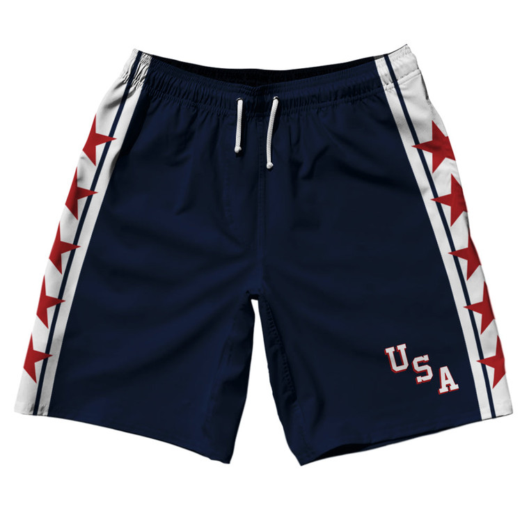USA Miracle Navy 10" Swim Shorts - Navy