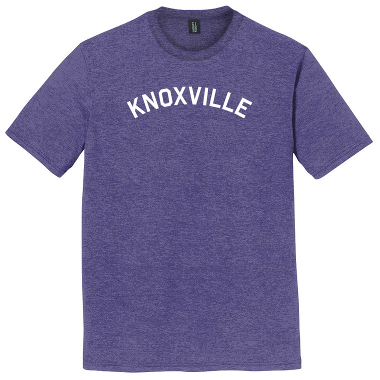 Knoxville Text White Font Mens Mens Tri-Blend DTG T-shirt - Purple Heather
