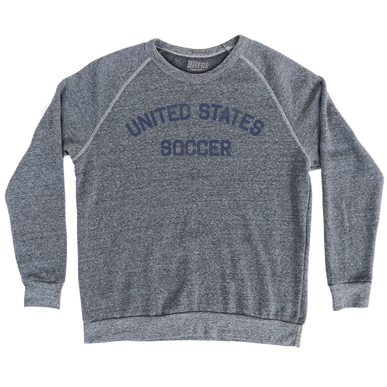 United States Soccer Sweatshirt - Athletic Grey Tri-blend - Men XL - Final Sale - M18