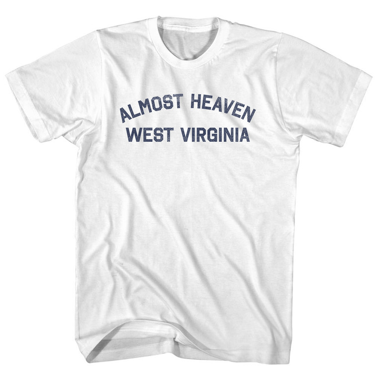 Almost Heaven West Virginia T-Shirt - White Cotton - Men's Medium - Final Sale - M20