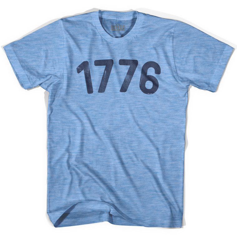 1776 Year Celebration T-Shirt - Athletic Blue Tri-Blend - Men's Medium - Final Sale - M23