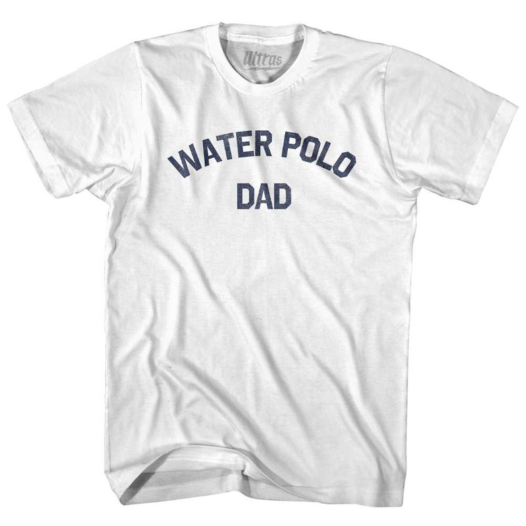 Water Polo Dad Adult Cotton T-shirt - White