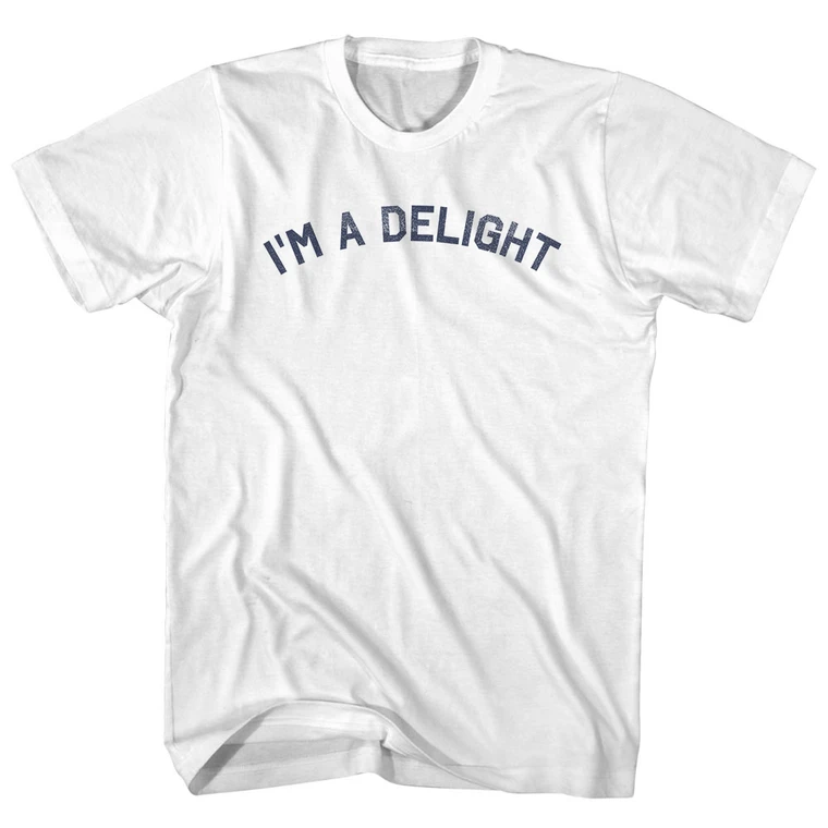 I'm A Delight Cotton T-Shirt - White - Men's X-Large - Final Sale - M48