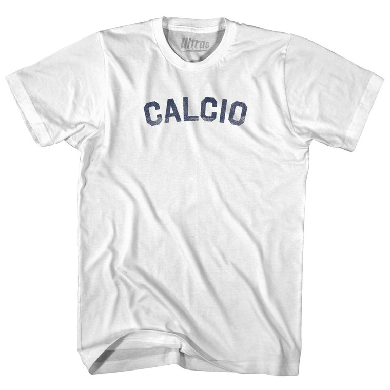 Italian Calcio Soccer Adult Cotton T-shirt - White