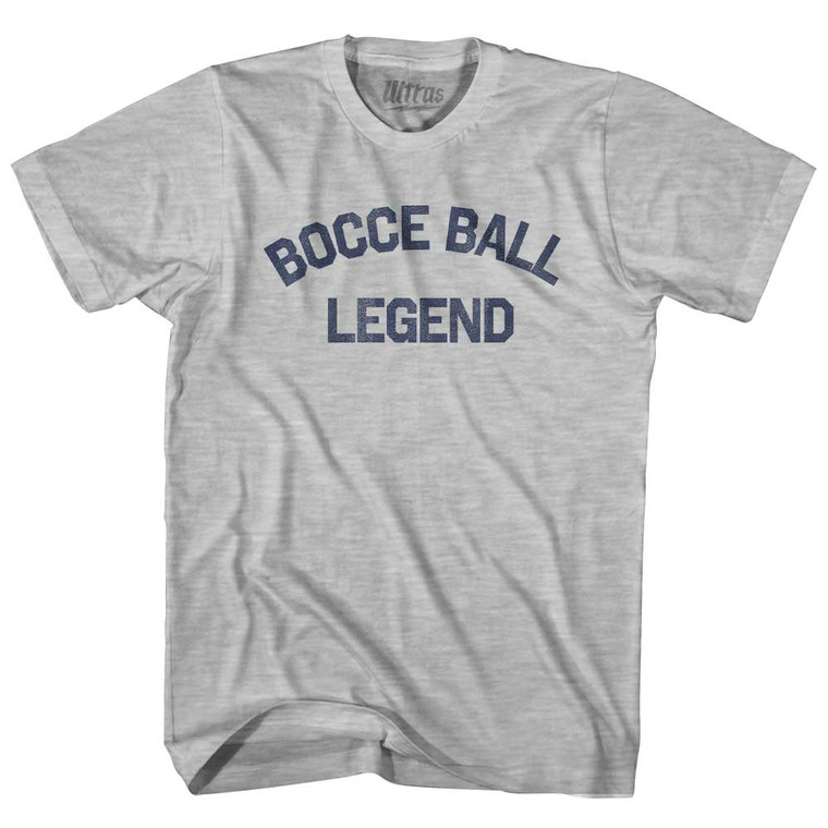 Bocce Ball Legend Youth Cotton T-shirt - Grey Heather