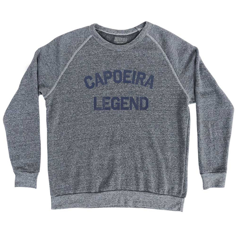 Capoeira Legend Adult Tri-Blend Sweatshirt - Athletic Grey