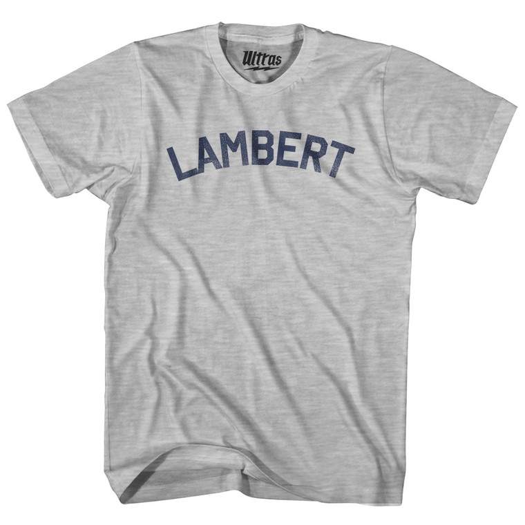 LAMBERT Adult Cotton T-shirt - Grey Heather