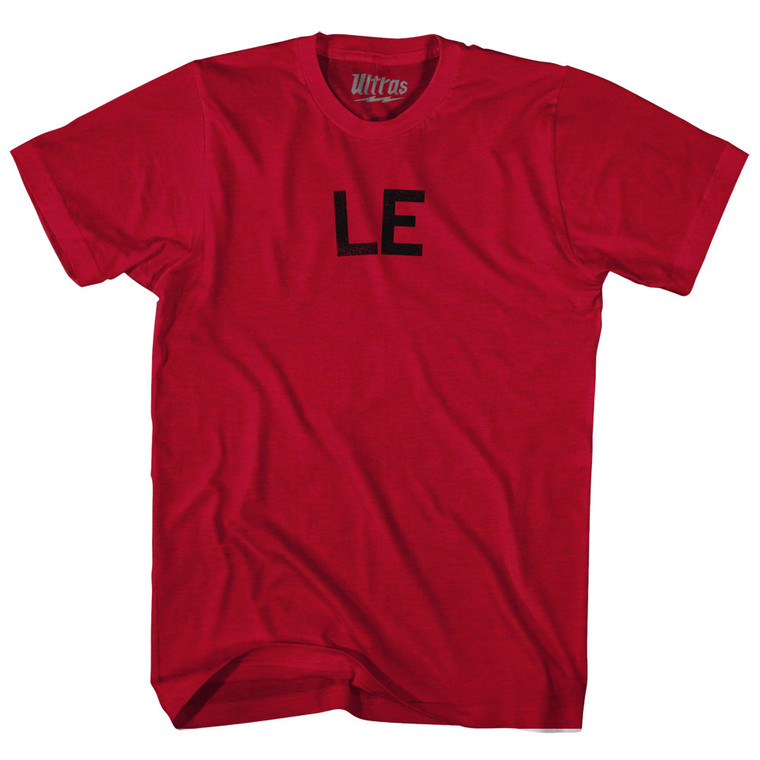 LE Adult Tri-Blend T-shirt - Heather Cardinal