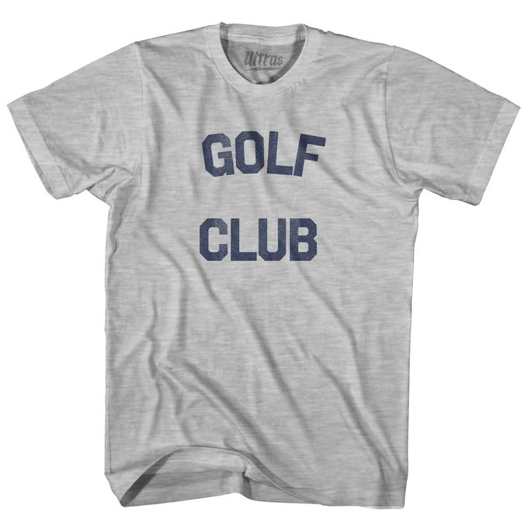 Golf Club Adult Cotton T-shirt Grey Heather