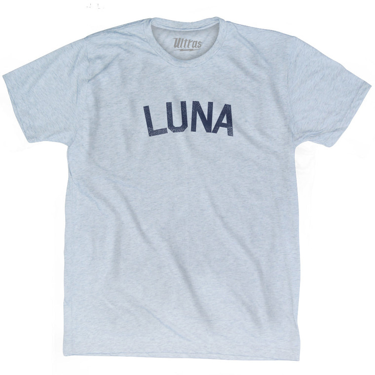 LUNA Adult Tri-Blend T-shirt - Athletic White