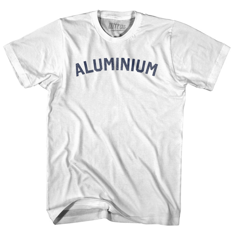 Aluminium  Womens Cotton Junior Cut T-Shirt - White