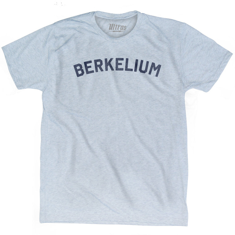 Berkelium  Adult Tri-Blend T-shirt - Athletic White