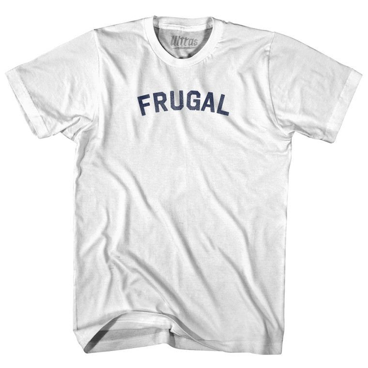 Frugal Womens Cotton Junior Cut T-Shirt - White