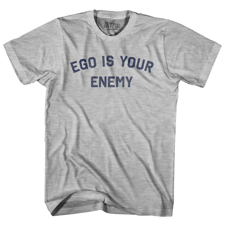 Ego Is Your Enemy Youth Cotton T-shirt - Grey Heather
