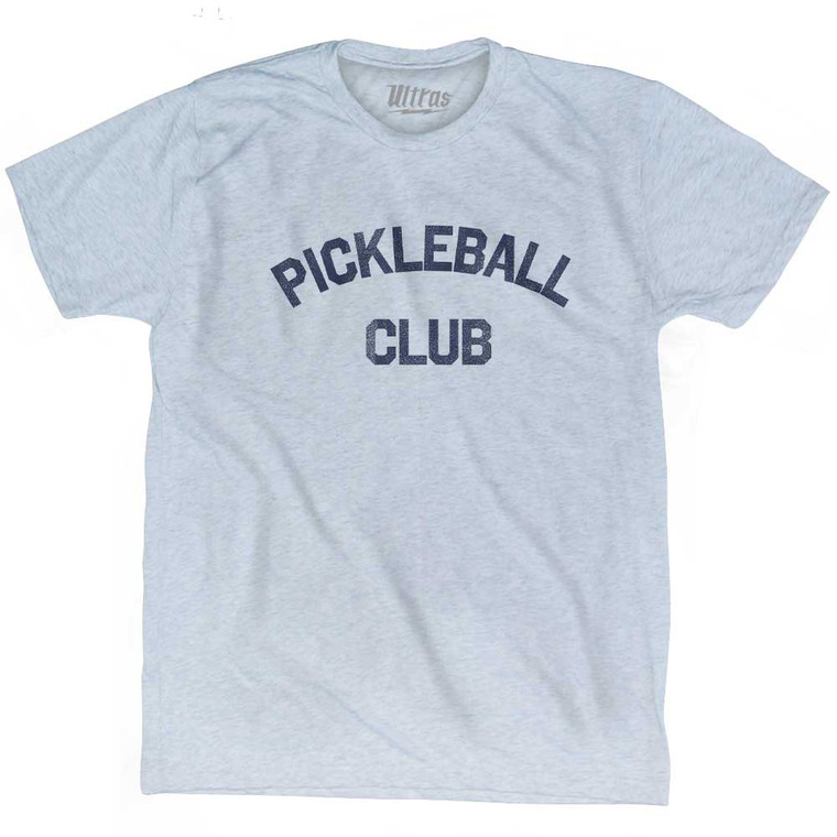 Pickleball Club Adult Tri-Blend T-shirt Athletic White