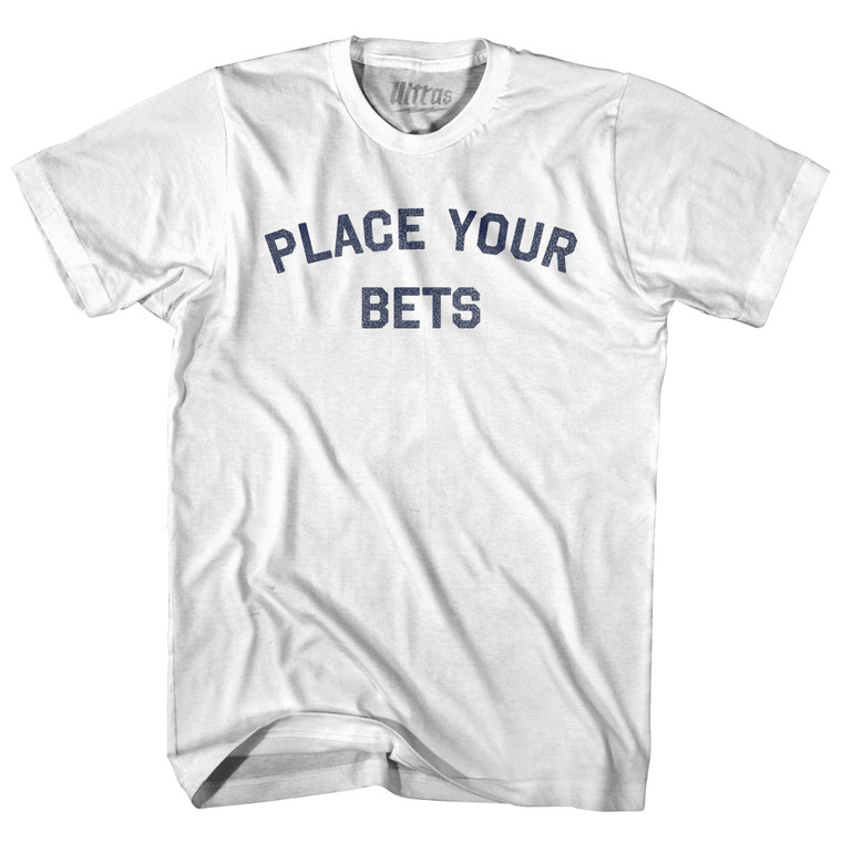 Place Your Bets Youth Cotton T-shirt - White