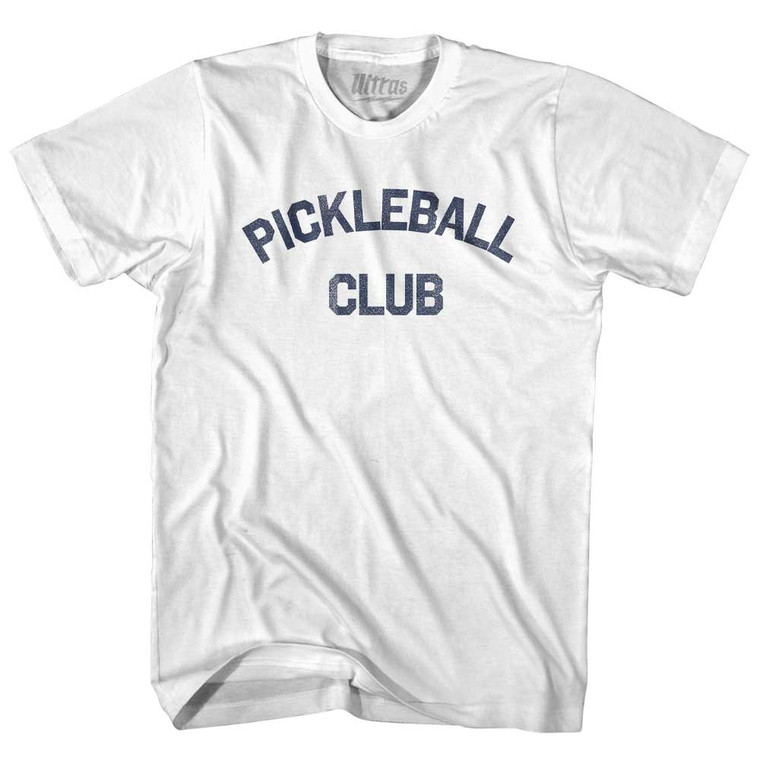 Pickleball Club Youth Cotton T-shirt White