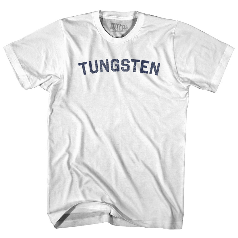 Tungsten Womens Cotton Junior Cut T-Shirt - White