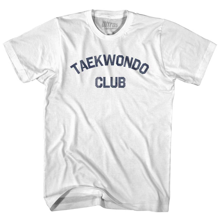 Taekwondo Club Womens Cotton Junior Cut T-Shirt White