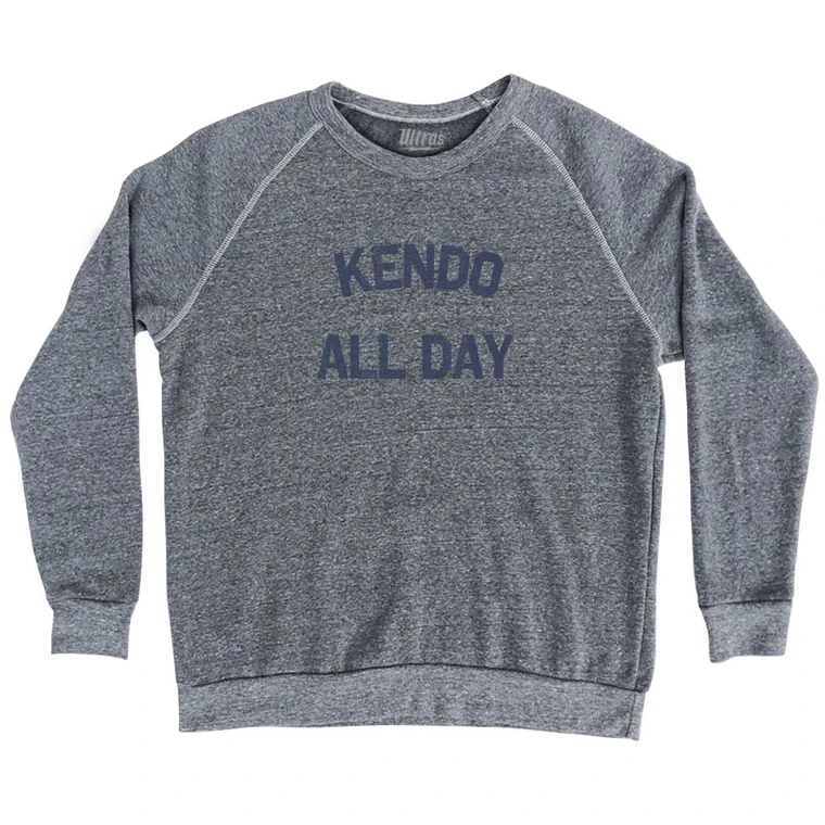 Kendo All Day Adult Tri-Blend Sweatshirt - Athletic Grey