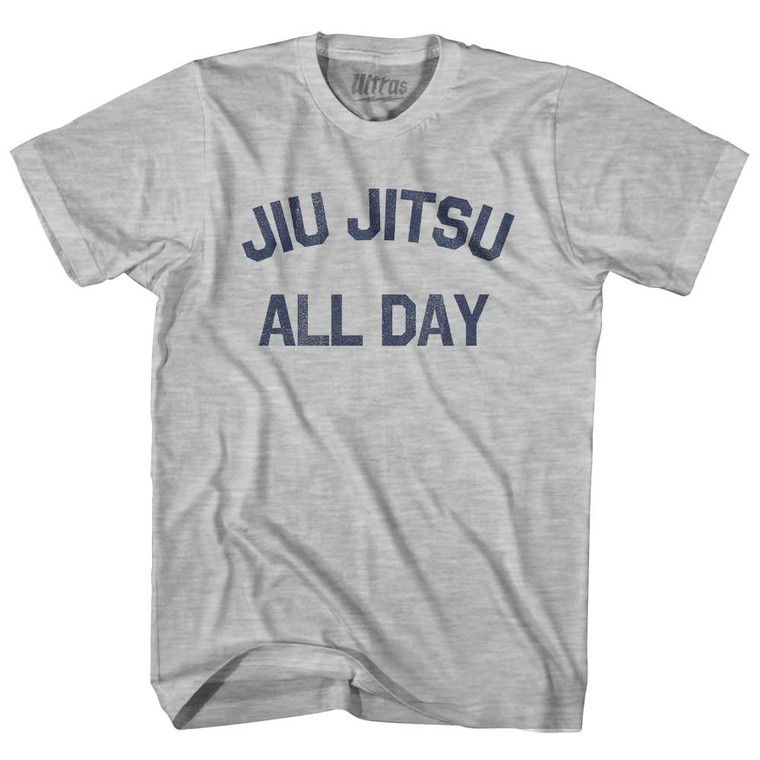 Jiu Jitsu All Day Womens Cotton Junior Cut T-Shirt - Grey Heather