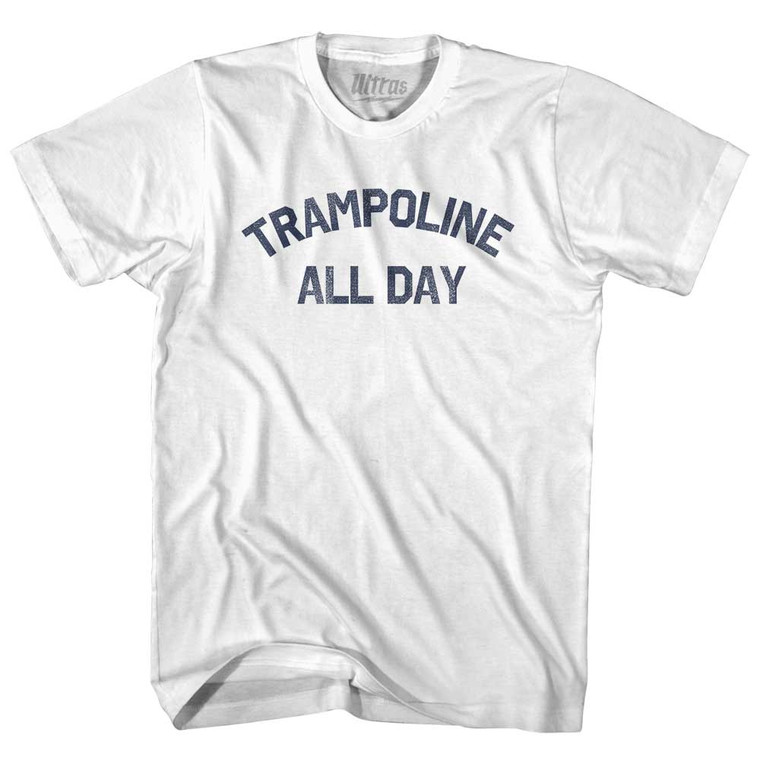 Trampoline All Day Youth Cotton T-shirt - White