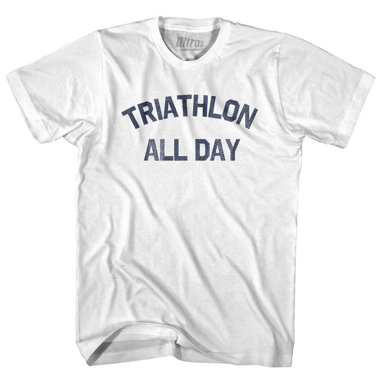 Triathlon All Day Womens Cotton Junior Cut T-Shirt - White
