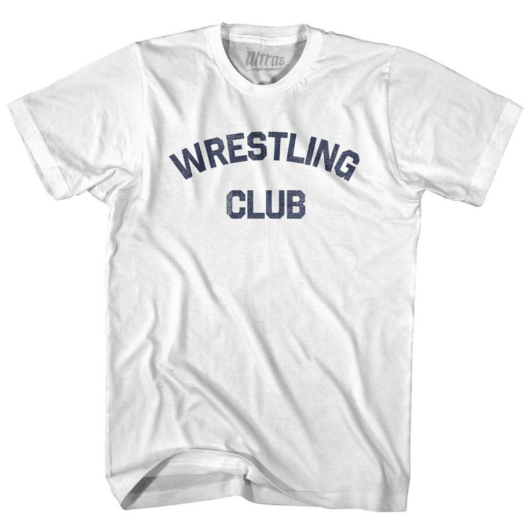 Wrestling Club Womens Cotton Junior Cut T-Shirt White