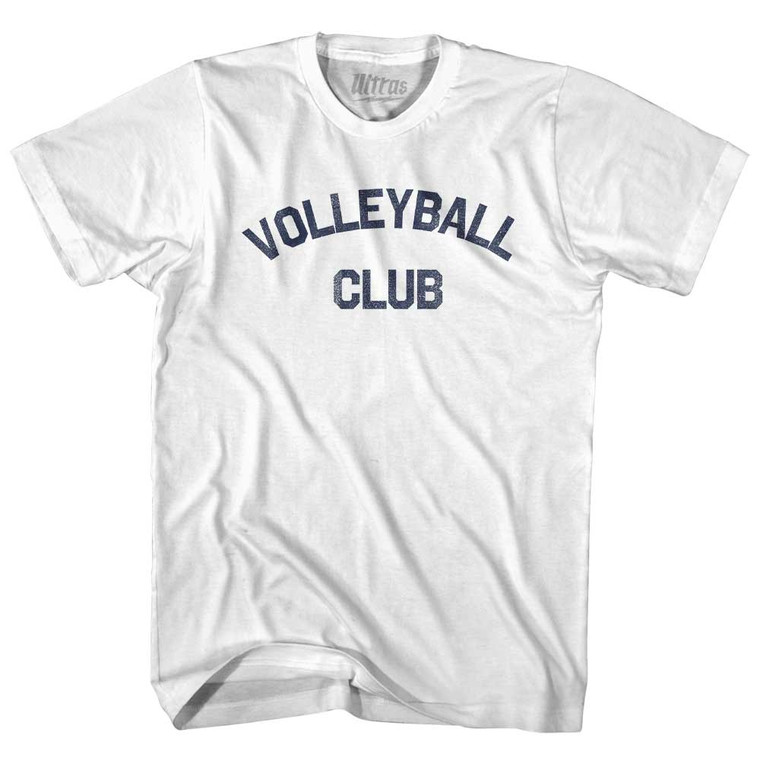 Volleyball Club Adult Cotton T-shirt White