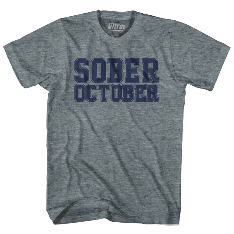 Sober October Womens Tri-Blend Junior Cut T-Shirt