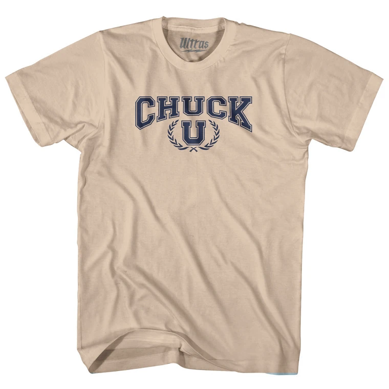 Chuck U Adult Cotton T-shirt - Creme