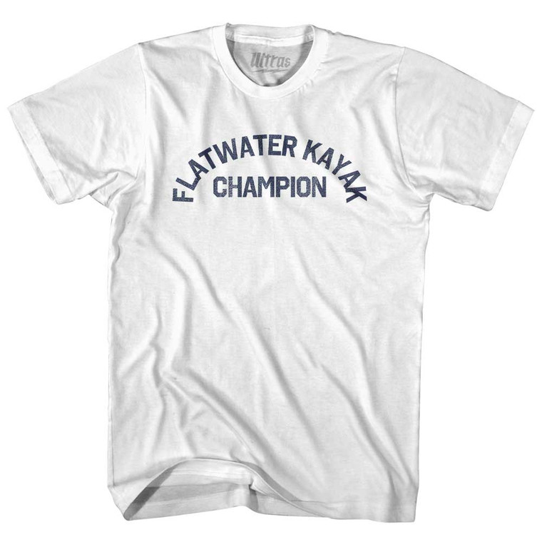 Flatwater Kayak Champion Womens Cotton Junior Cut T-Shirt - White