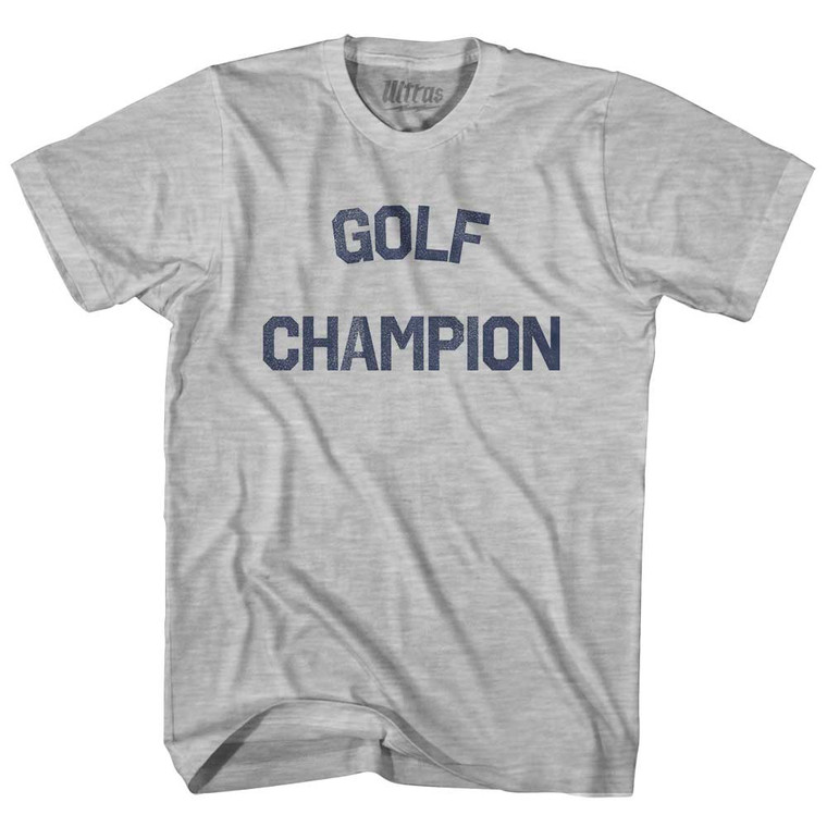 Golf Champion Womens Cotton Junior Cut T-Shirt - Grey Heather