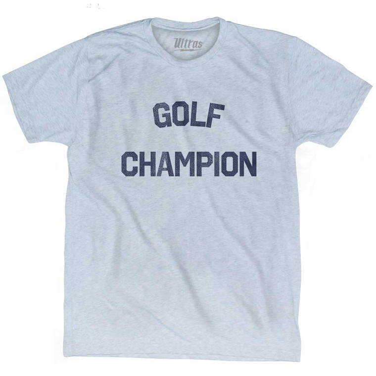 Golf Champion Adult Tri-Blend T-shirt - Athletic White
