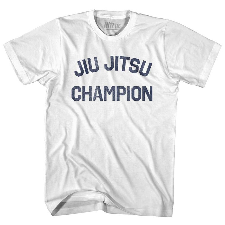 Jiu Jitsu Champion Womens Cotton Junior Cut T-Shirt - White