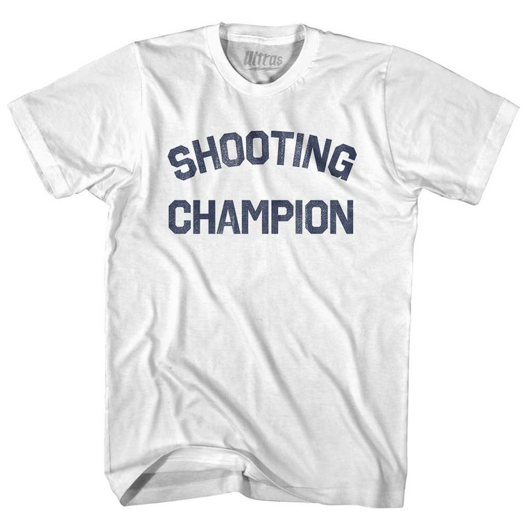 Shooting Champion Youth Cotton T-shirt - White