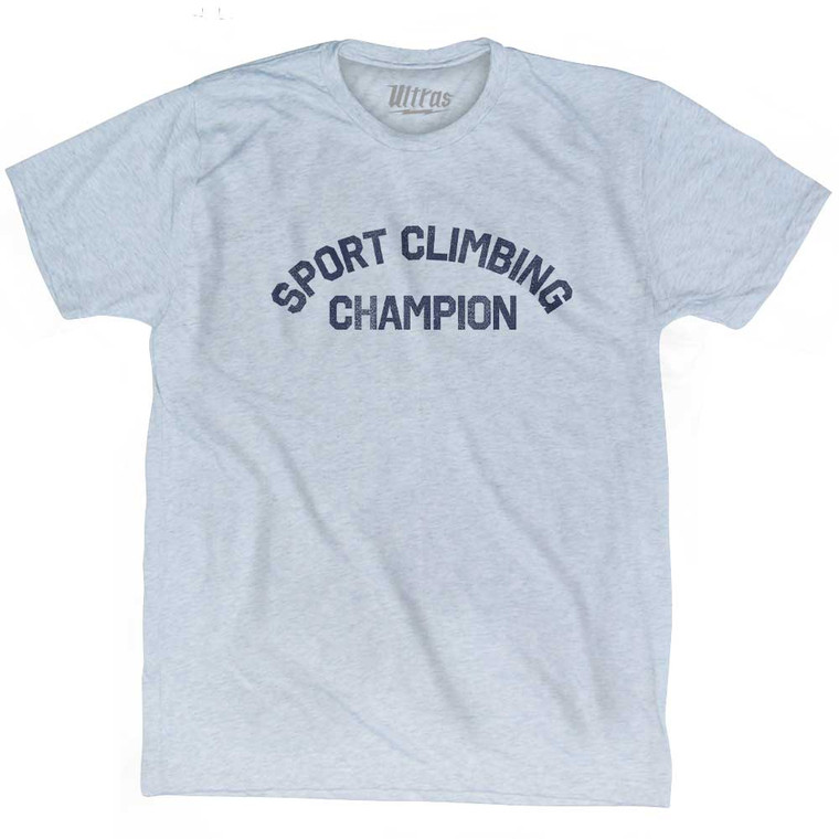 Sport Climbing Champion Adult Tri-Blend T-shirt - Athletic White