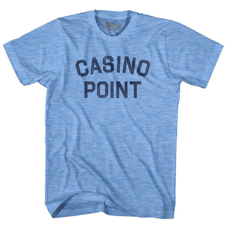 Casino Point Adult Tri-Blend T-shirt - Athletic Blue