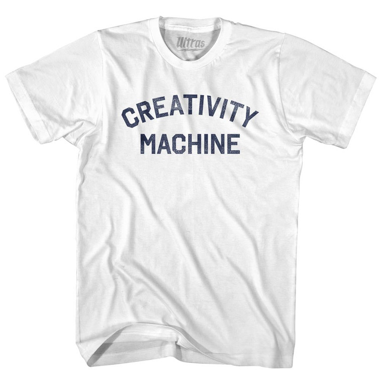 Creativity Machine Womens Cotton Junior Cut T-Shirt - White