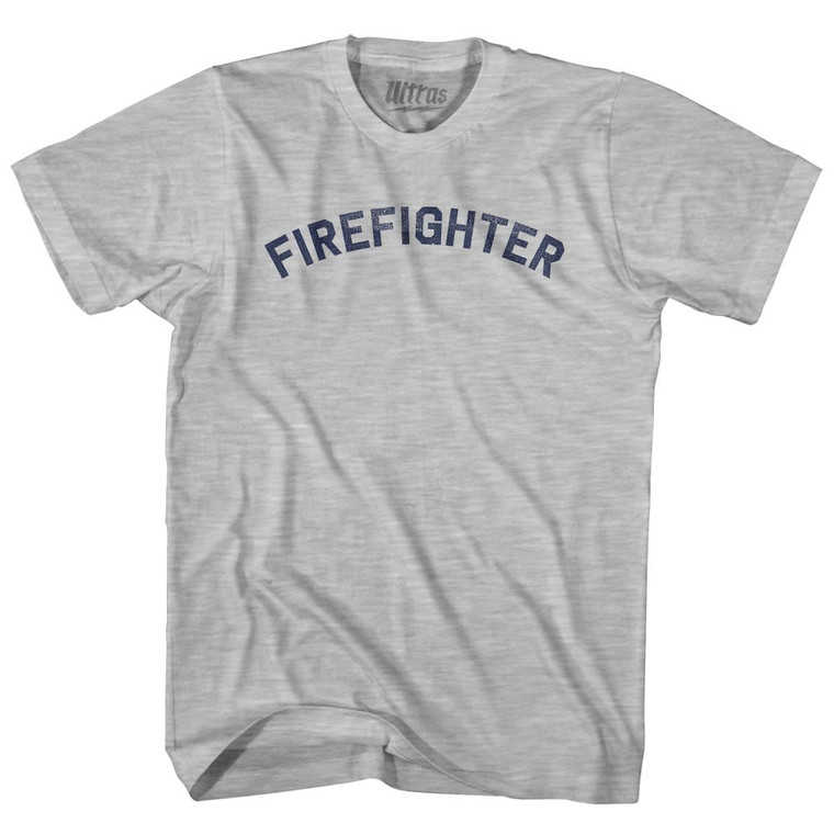 Firefighter Youth Cotton T-shirt - Grey Heather