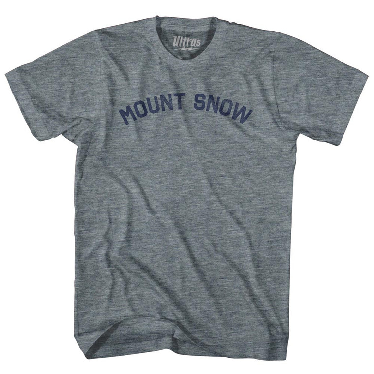 Mount Snow Adult Tri-Blend T-shirt - Athletic Grey