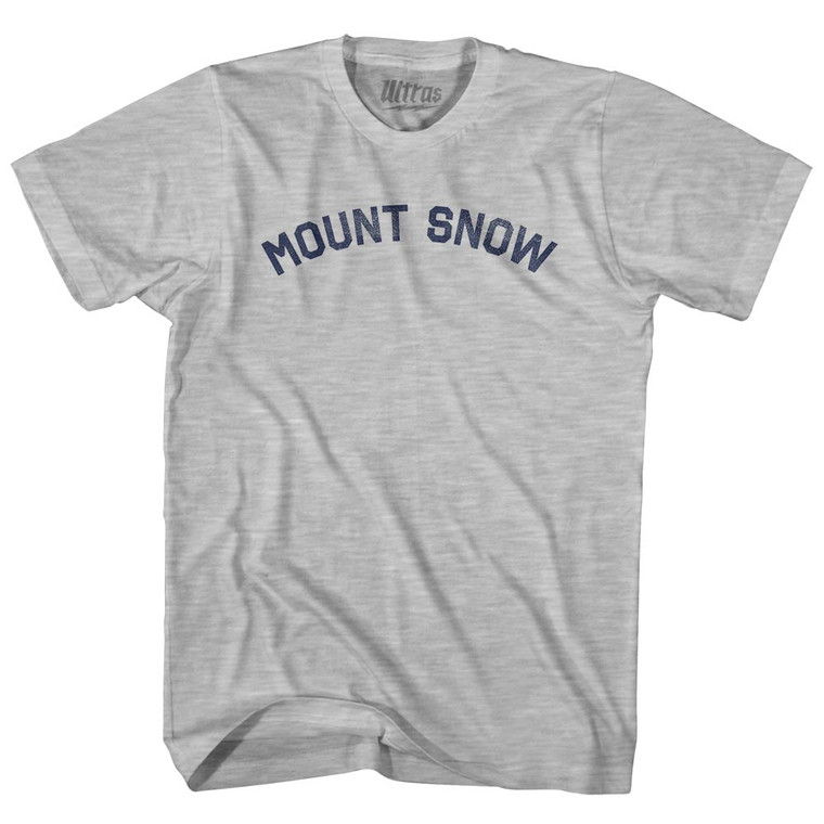 Mount Snow Womens Cotton Junior Cut T-Shirt - Grey Heather