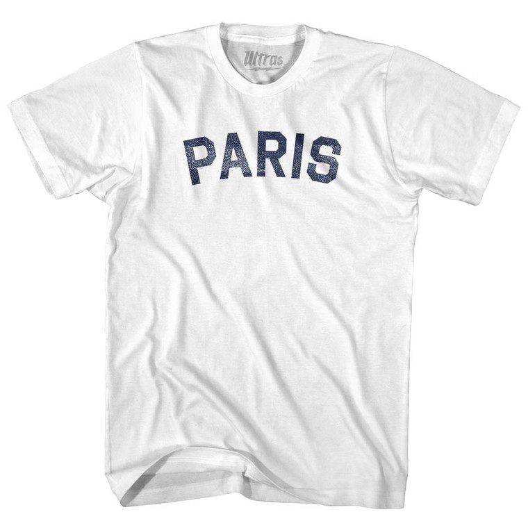 Paris Adult Cotton T-shirt - White