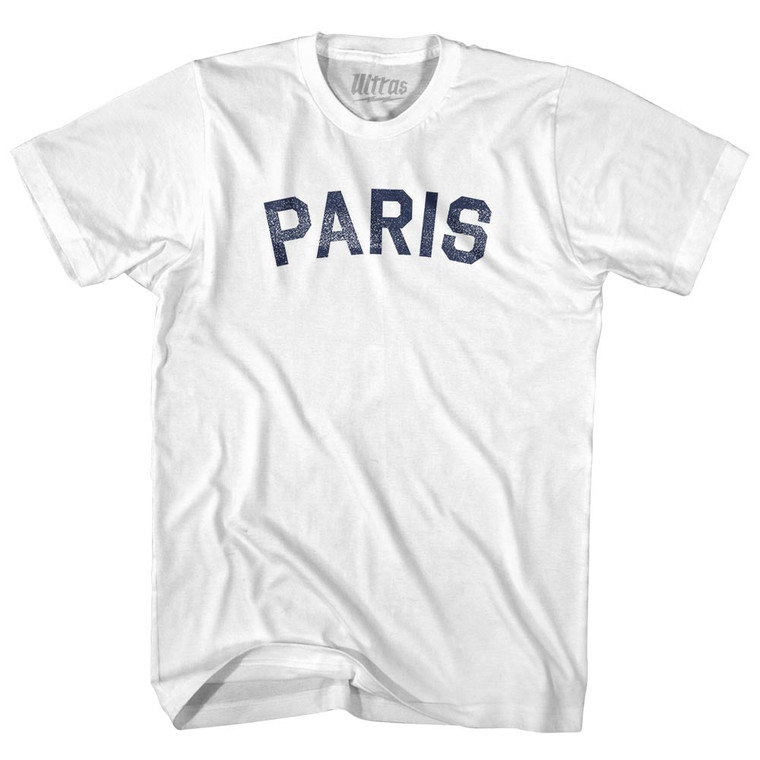 Paris Womens Cotton Junior Cut T-Shirt - White