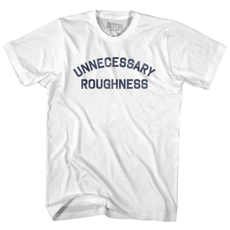 Unnecessary Roughness Womens Cotton Junior Cut T-Shirt - White